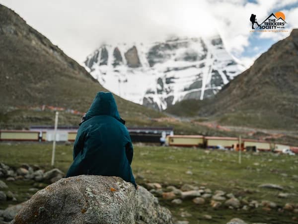 Meditation infront of mount kailash