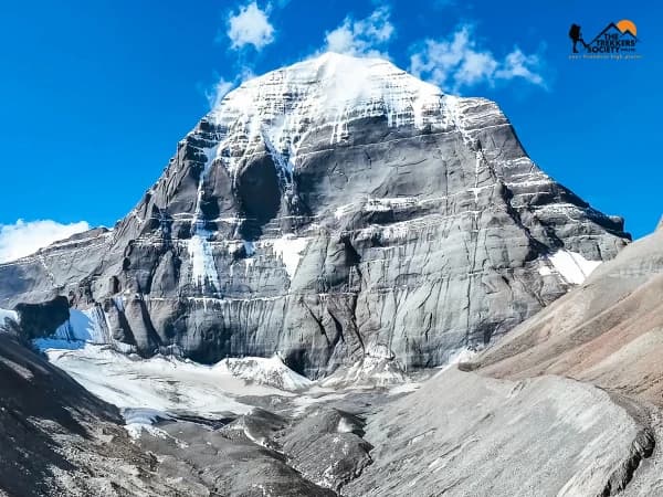 Mount kailash north face drone view